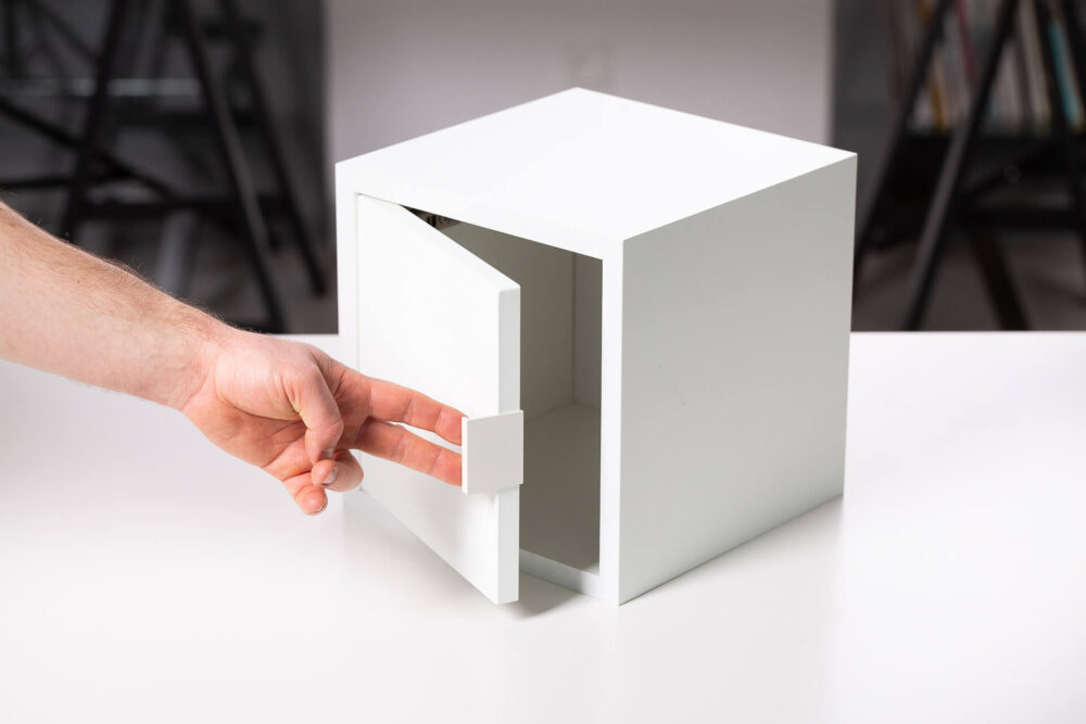 Przykład wykonania w systemie Flick&Click™: Moduły meblowe do łazienki