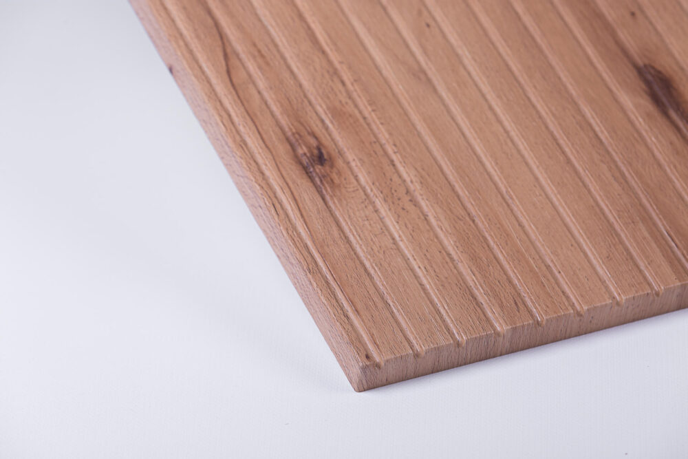 The new MELAFOL collection: Furniture fronts with a slat wall structure