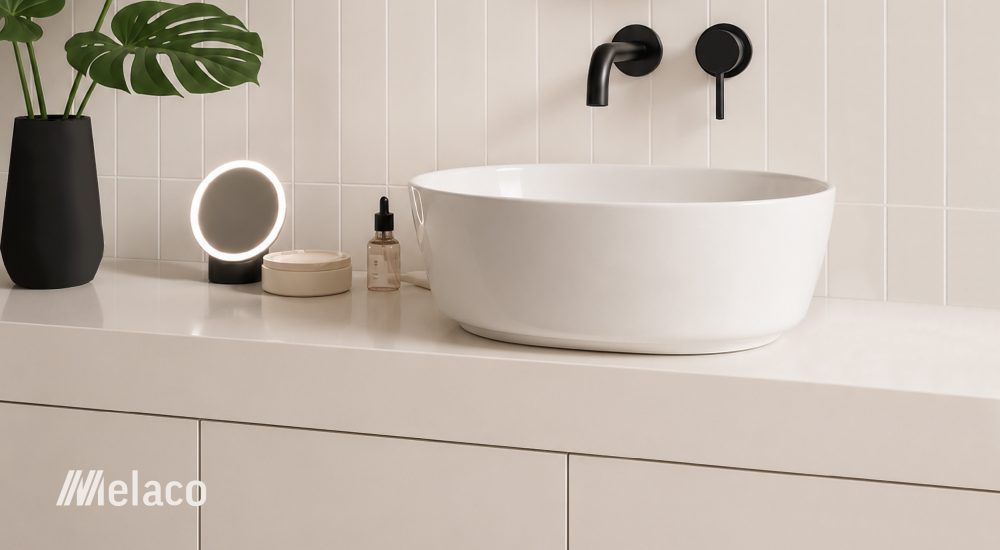 COMPLETE SKIN TOPS Vanity tops – an alternative to laminate and conglomerate